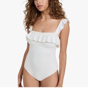 Eberjey Jane One Piece Swimsuit in Ecru